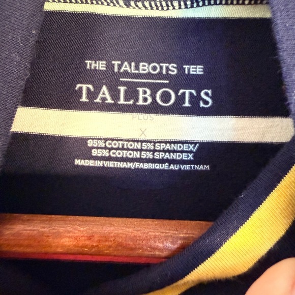 Talbots Lucia Stripe Turtleneck Top Womens Plus X Navy Blue Multi Long Sleeve - Picture 4 of 5